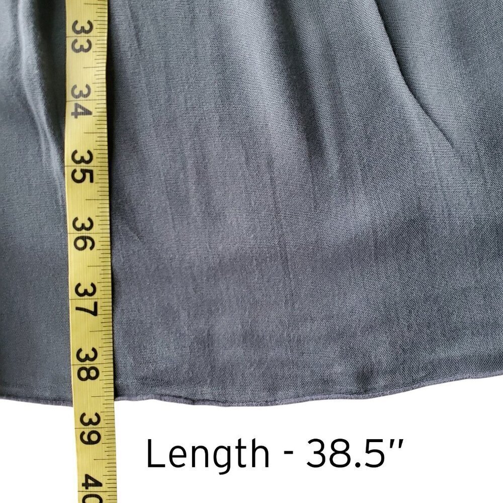 Island Planet Ombre Grey Soft Loose Fitting Dress Spaghetti Straps Size S/M - Picture 12 of 13